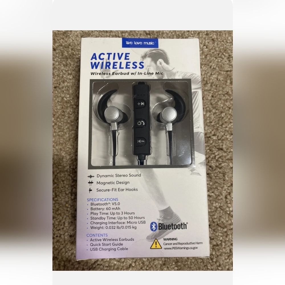 Active Wireless Bluetooth Earbuds